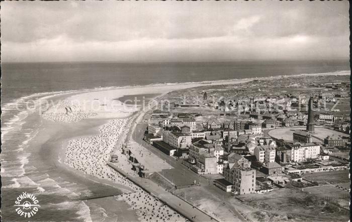 BORKUM Nordseebad Niedersachsen Fliegeraufnahme