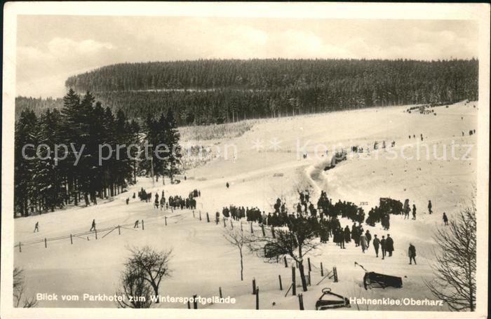 Hahnenklee-Bockswiese Harz Blick vom Parkhotel
