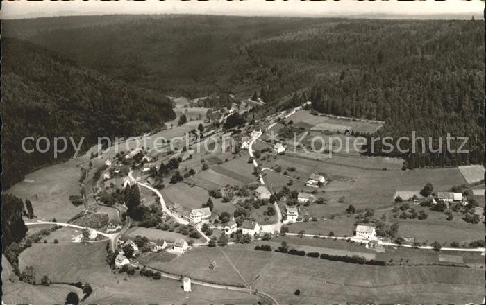 FREUDENSTADT BW Fliegeraufnahme Gasthaus Pension Zum Baeren