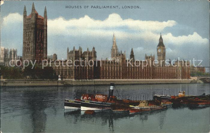 London Houses of Parliament Dampfschiffe