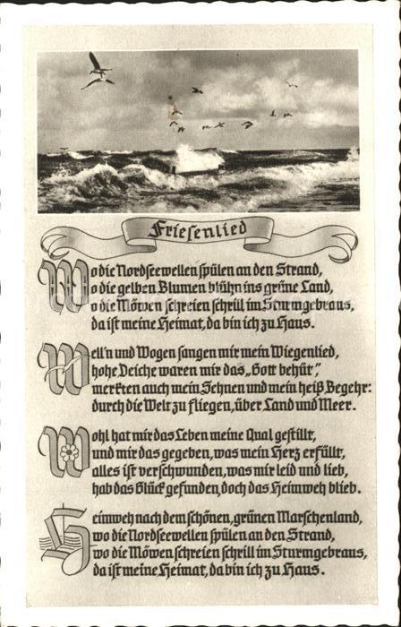 Norderney Nordseebad Friesenlied