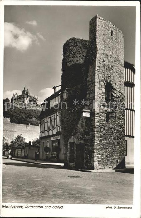 Wernigerode Harz Dullenturm und Schloss