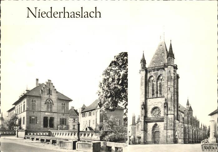Niederhaslach Hotel de ville et Eglise
