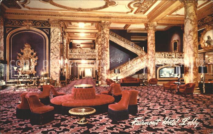 San Francisco California Fairmont Hotel Lobby