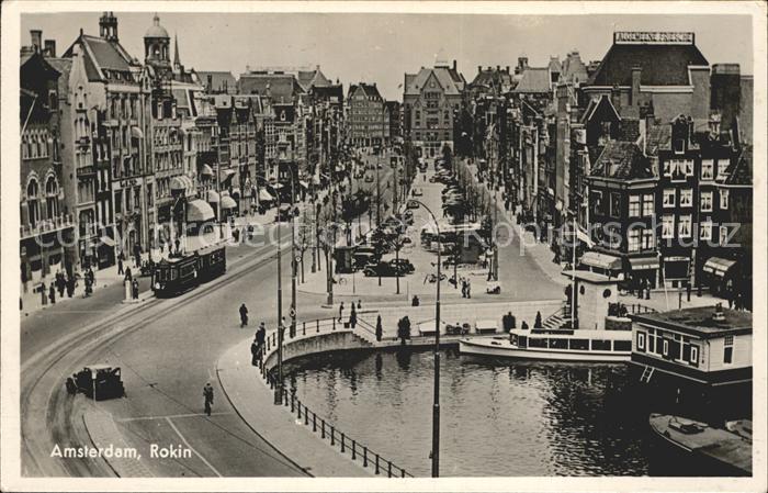 Amsterdam Niederlande Rokin Strassenbahn