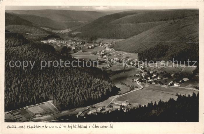 Enzkloesterle Fliegeraufnahme bei Wildbad