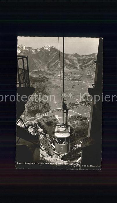 Ruhpolding Bayern Rauschbergbahn mit Hochgern
