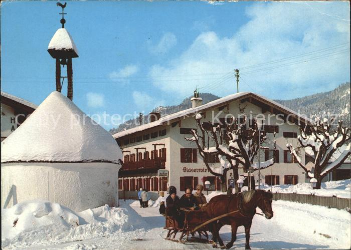 Reit Winkl Schlittenfahrt Kapelle