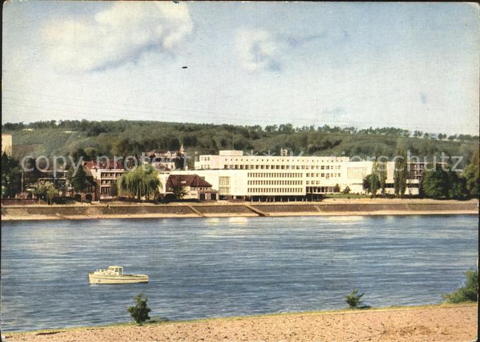 Bonn Rhein Bundeshaus Rheinansicht