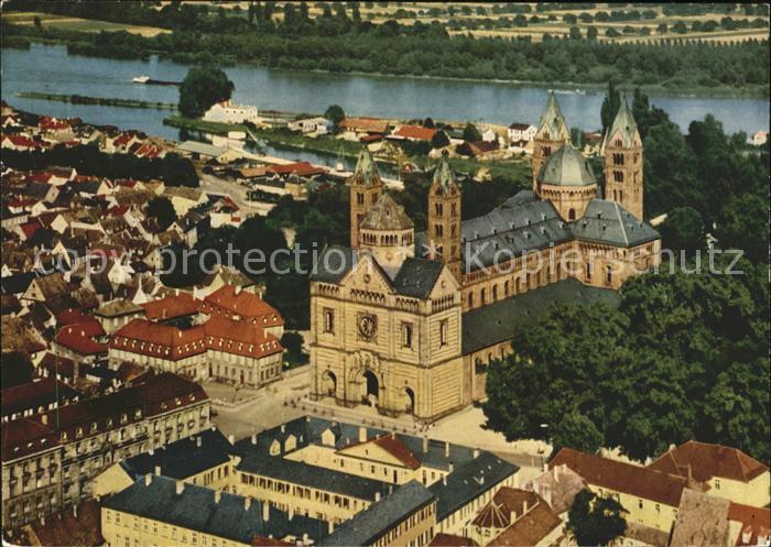 Speyer Rhein Fliegeraufnahme Dom