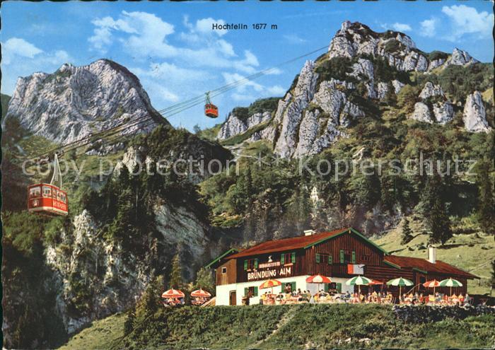 Hochfelln Bergen Bruendlingalm Seilbahn