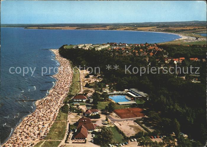 Hohwacht Ostsee Fliegeraufnahme mit Strand