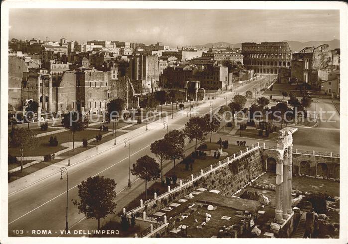 Roma Rom Via Dell Impero Collosseum