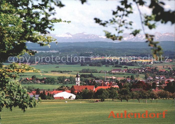 Aulendorf Gesamtansicht mit Alpenblick