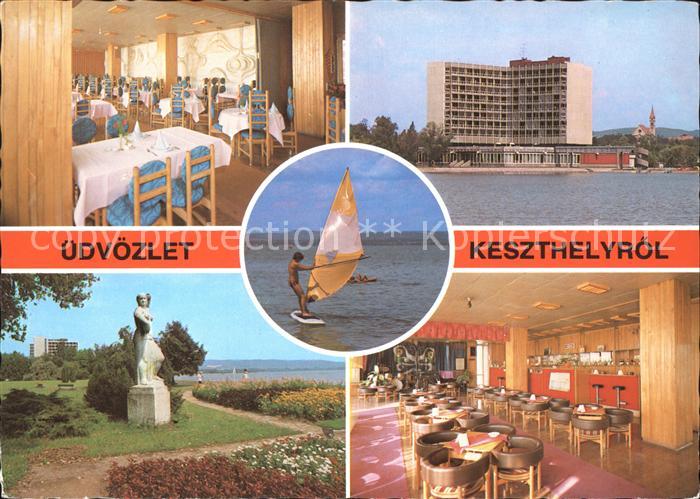 Keszthely Hotel Helikon Denkmal Statue Windsurfing
