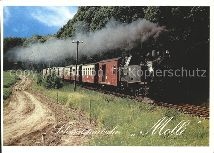 Kuehlungsborn Ostseebad Schmalspurbahn Molli Dampflokomotive