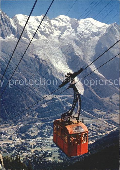 Chamonix Teleferique arrivant a Planpraz Massif du Mont Blanc