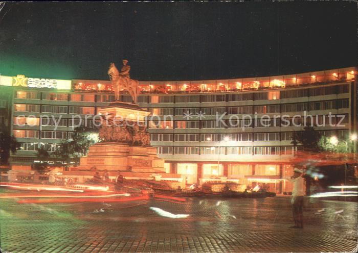 Sofia Sophia Grand Hotel bei Nacht Denkmal der Befreier