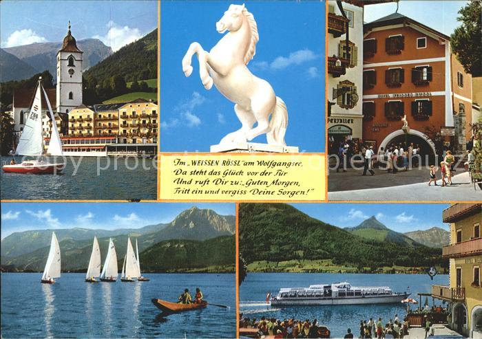 St Wolfgang Wolfgangsee Kirche Hotel Restaurant Weisses Roessl Wolfgangsee Segel