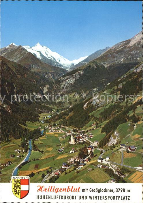Heiligenblut Kaernten mit Grossglockner Hoehenluftkurort Wintersportplatz Wappen