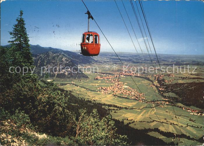 Pfronten Ostallgaeu Bayern Breitenbergbahn mit Talblick