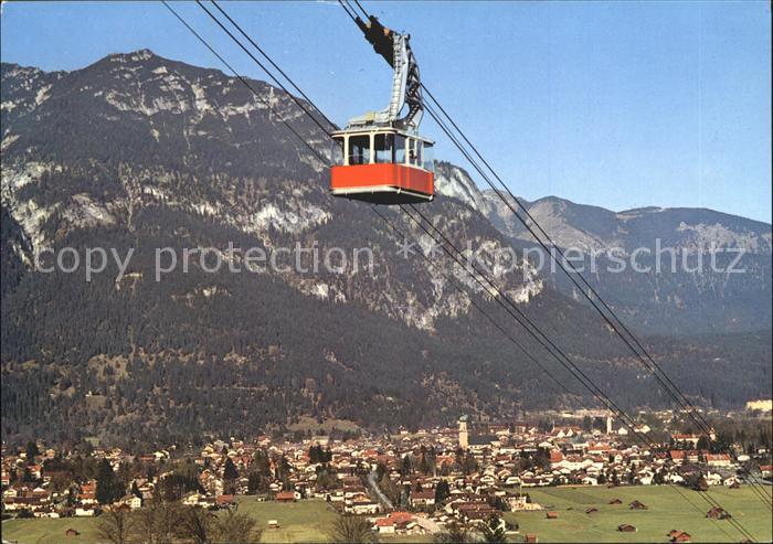 GARMISCH-PARTENKIRCHEN Bayern mit Kramer Hausberg Seilbahn