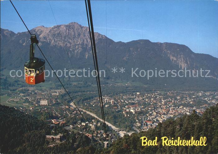 Bad Reichenhall Panorama Blick vom Predigtstuhl Bergbahn