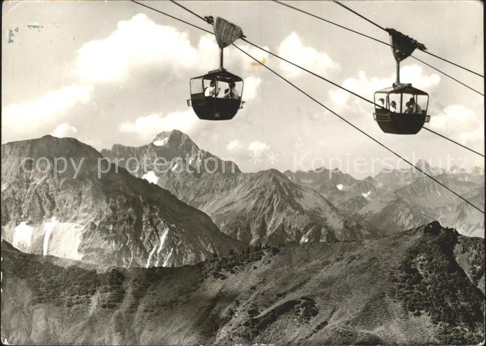 Riezlern Kleinwalsertal Vorarlberg Kanzelwandbahn Blick auf Widderstein Hochkuen