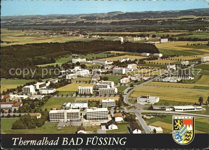 Bad Fuessing Thermalbad Fliegeraufnahme Wappen