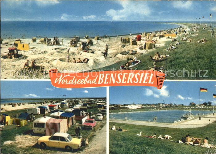 Bensersiel Nordseebad Strand Campingplatz Schwimmbad