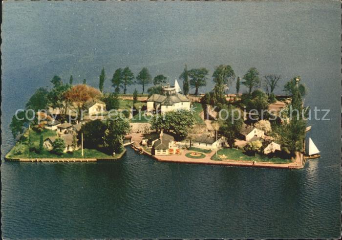 Steinhude Gaststaette Insel Wilhelmstein Fliegeraufnahme