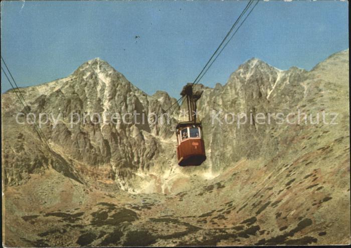 Tatransky Narodny Park Schwebebahn auf die Lomnitzerspitze Nationalpark