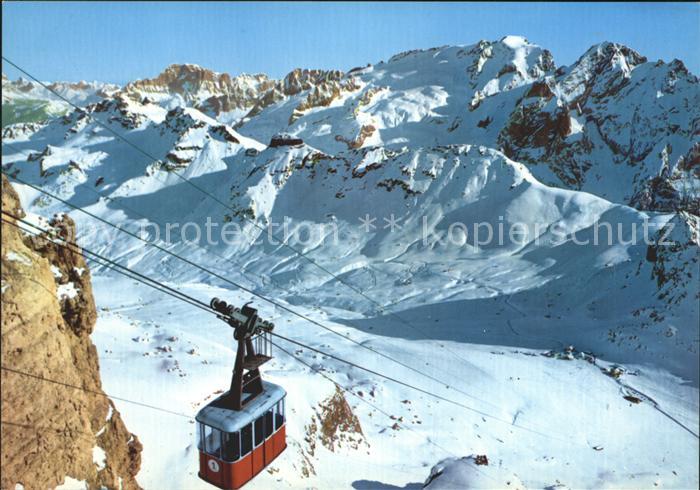Passo Pordoi Funivia Civetta Marmolada Bergbahn Dolomiten