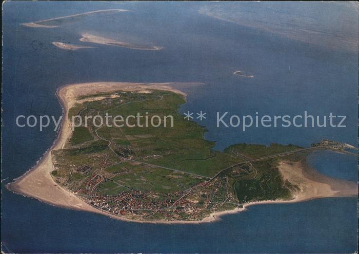 BORKUM Nordseebad Niedersachsen Fliegeraufnahme Nordseeheilbad