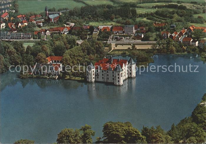 Gluecksburg Ostseebad Schloss 16. Jhdt. Flensburger Foerde Fliegeraufnahme