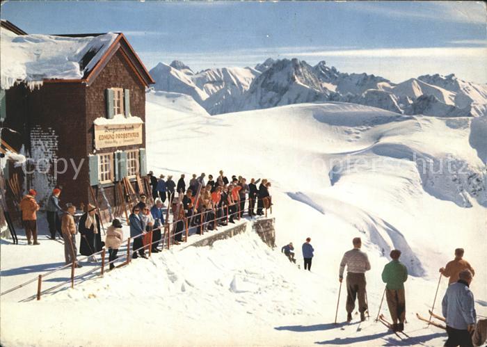 Oberstdorf Edmund Probsthaus am Nebelhorn Berghaus Alpenpanorama