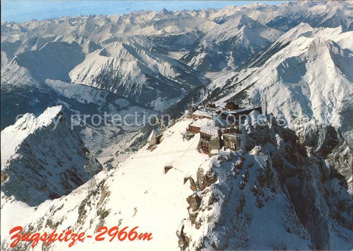 Zugspitze Fliegeraufnahme Alpenpanorama