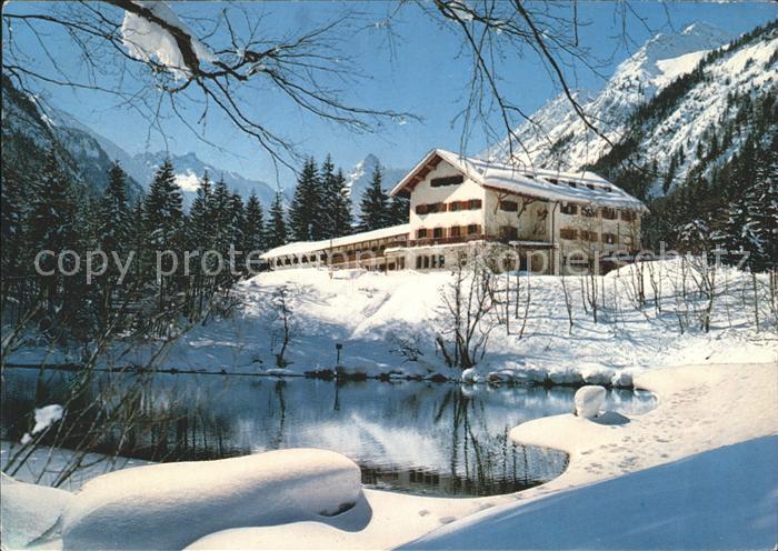 Oberstdorf Christlesee im Spielmannsautal VDK Erhoungsheim Winterpanorama
