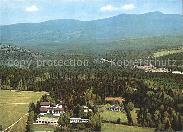 Hochreuth Hotel Tannenhof Panorama Bayerischer Wald Fliegeraufnahme