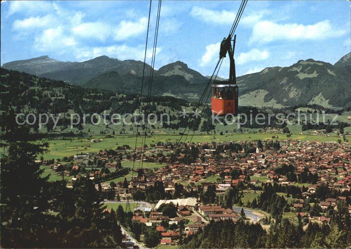 Oberstdorf Panorama mit Nebelhornbahn Heilklimatischer Kurort