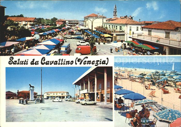 Cavallino Venezia Marktplatz Denkmal Strand