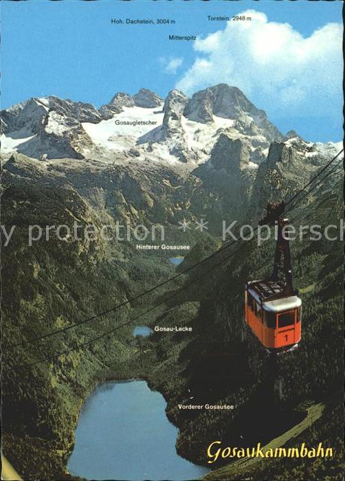 Gosau Oberoesterreich Gosaukammbahn mit Hohem Dachstein Gosausee Alpenpanorama