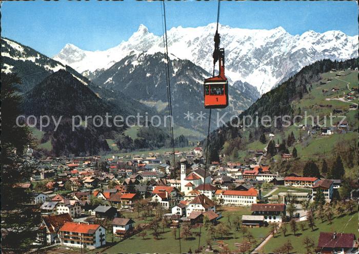Schruns Vorarlberg Montafoner Hochjochbahn mit Zimba und Vandanser Steinwand