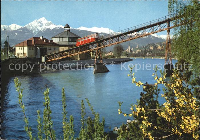 Innsbruck Hungerburgbahn Talstation Riesenrundgemaelde gegen Nockspitze Inn