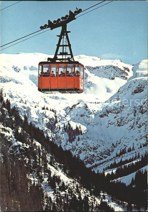 Mittelberg Kleinwalsertal Walmendingerhorn Bahn gegen das Gemsteltal