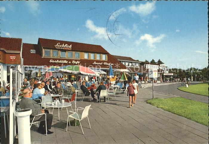 Sahlenburg Ladenstrasse Nordseeheilbad Gaststaette Cafe Seeblick