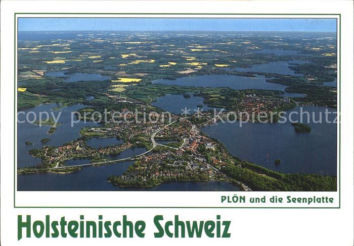 Ploen See Fliegeraufnahme Seenplatte
