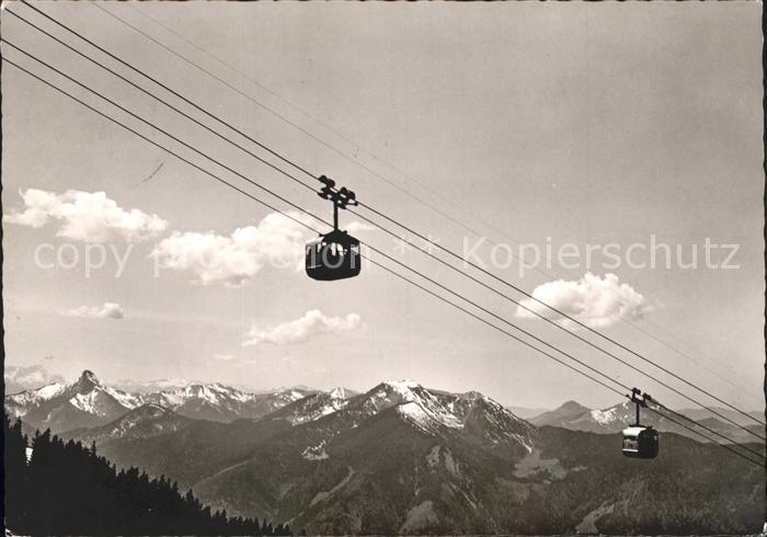 Rottach-Egern Wallbergbahn mit Zugspitze