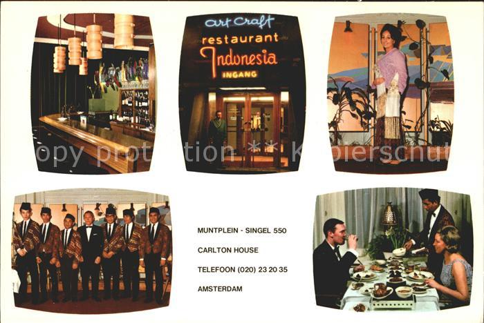 Amsterdam Niederlande Restaurant Art Craft Indonesia