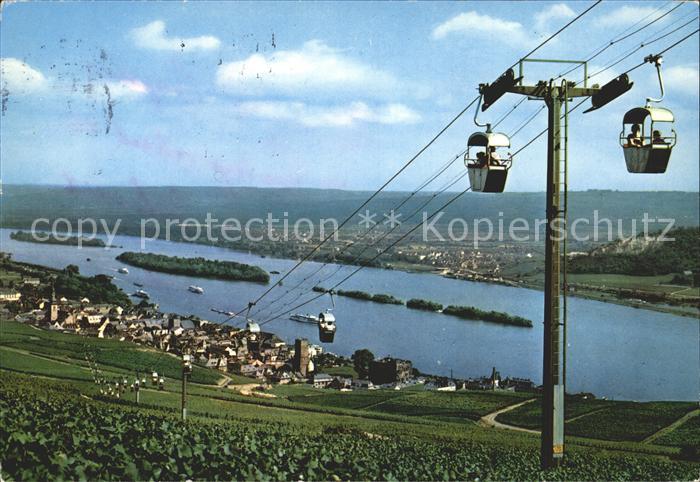 Ruedesheim Rhein Seilbahn zum Niederwalddenkmal